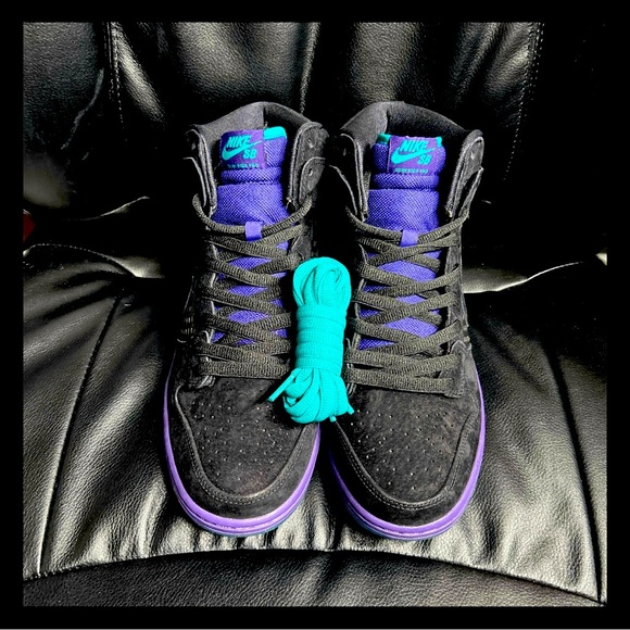 🍇 Nike SB Dunk High Pro Black Grape Size 11.5 -  DS  (OG Box) - Picture 1 of 10